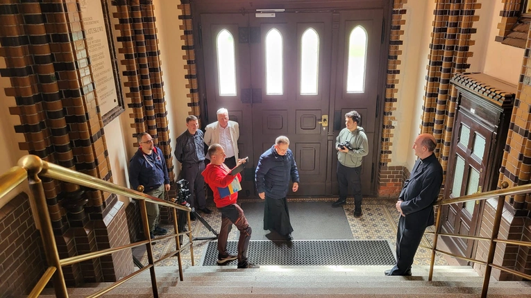 Film o ks. Jerzym Marszałkowiczu - na planie 