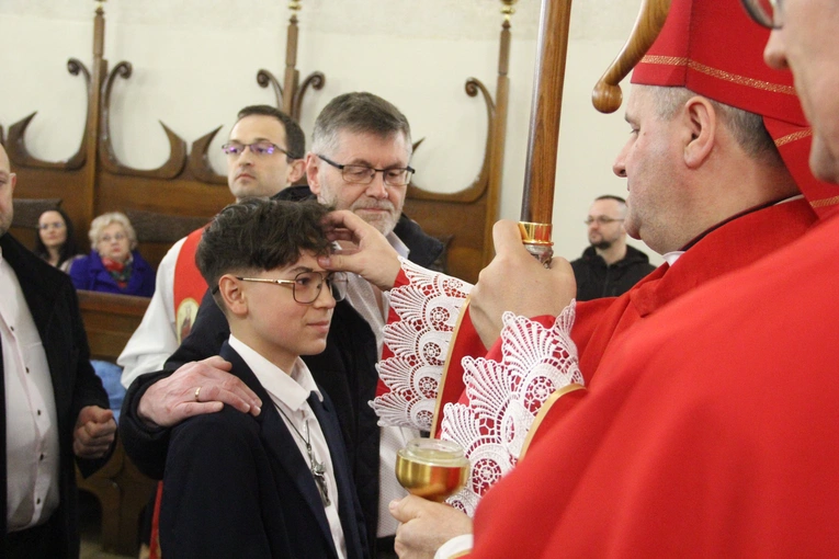 Bierzmowanie w bazylice św. Małgorzaty w Nowym Sączu