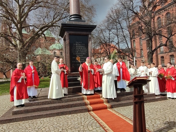 Niedziela Męki Pańskiej, zwana Niedzielą Palmową, na Ostrowie Tumskim