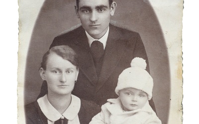 Józef Stargala z żoną Anielą i córką Teresą.