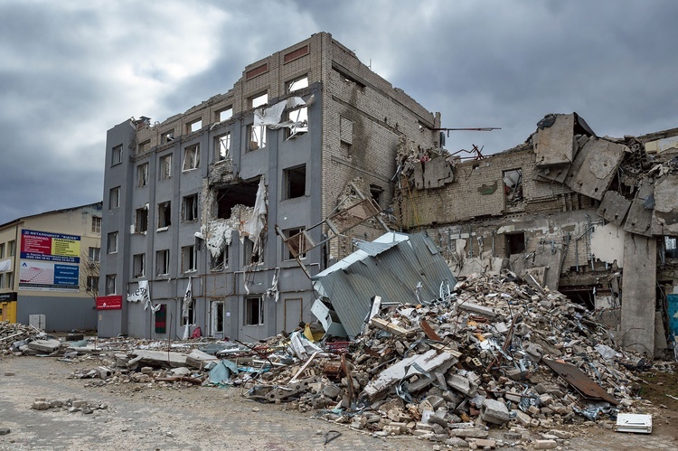 To pierwszy zniszczony budynek cywilny w Odessie, w którym zginęła rodzina – 3-miesięczne dziecko, matka i babcia. Ojciec maleństwa poszedł wtedy na wojnę i również zginął. 
