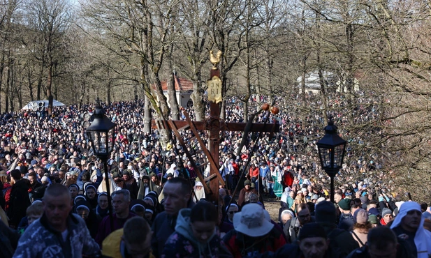 Podczas Misterium Męki Pańskiej w Kalwarii Zebrzydowskiej