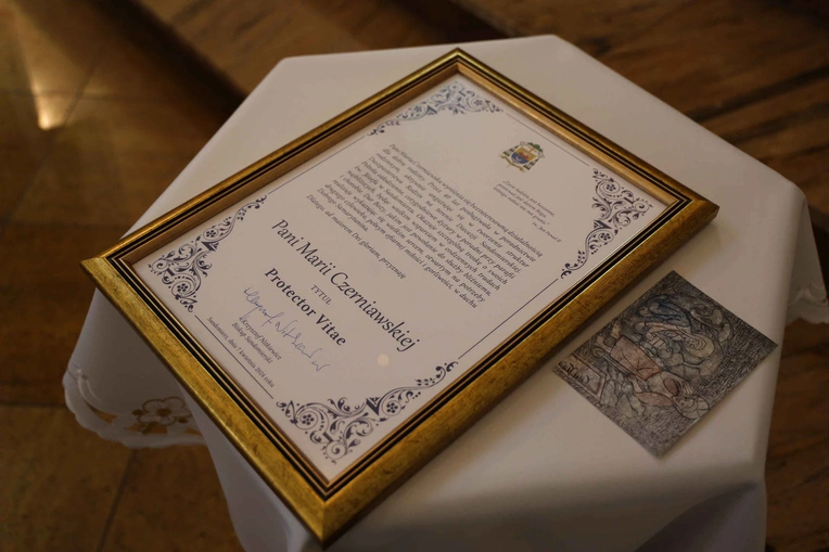 Maria Czerniawska odznaczona tytułem Protector Vitae