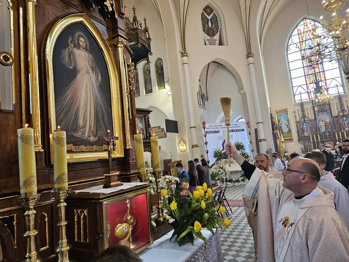 Obraz Jezusa Miłosiernego w Jadownikach