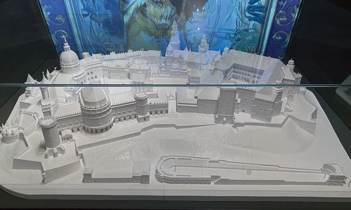 Model, który można oglądać na wystawie stałej „Wawel odzyskany”.