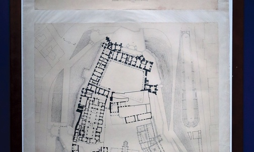 Plan sytuacyjny Akropolis według koncepcji Wyspiańskiego i Ekielskiego.