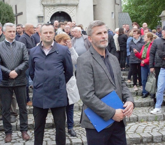 Protest mieszkańców Szymiszowa