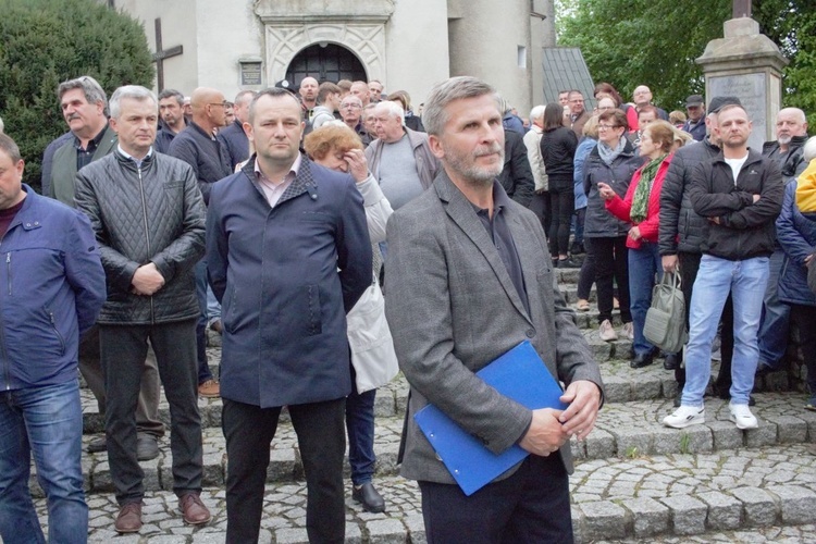 Protest mieszkańców Szymiszowa