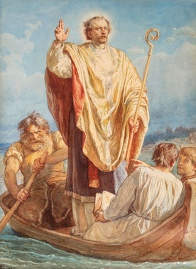 Wojciech Gerson, Święty Wojciech, akwarela na papierze, 1887 kolekcja prywatna