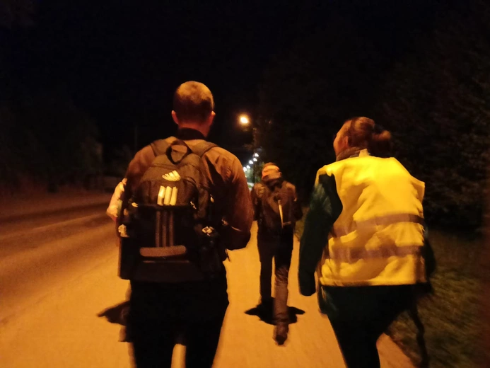 Piekary Śląskie. Nocna Droga Światła