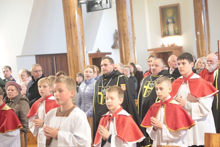 Rozpoczęcie peregrynacji obrazu bł. rodziny Ulmów w parafii Tęgoborze