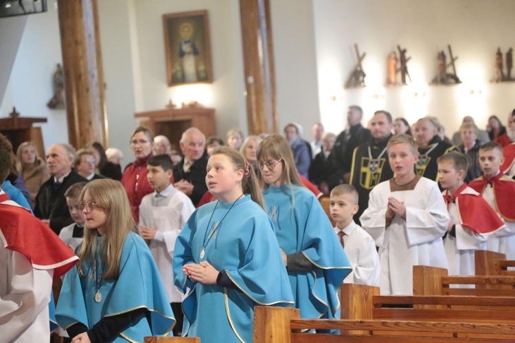 Rozpoczęcie peregrynacji obrazu bł. rodziny Ulmów w parafii Tęgoborze