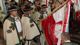 Zaskale k. Nowego Targu. Związek Podhalan ze sztandarem