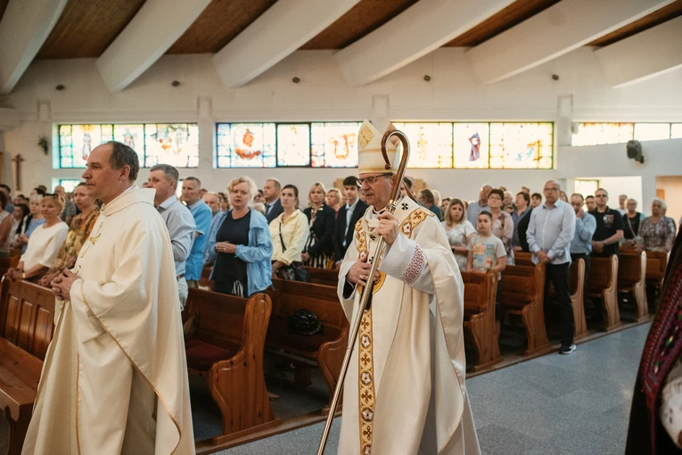 Poświęcenie konfesjonałów u bł. Doroty