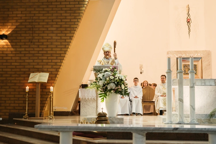 Poświęcenie konfesjonałów u bł. Doroty