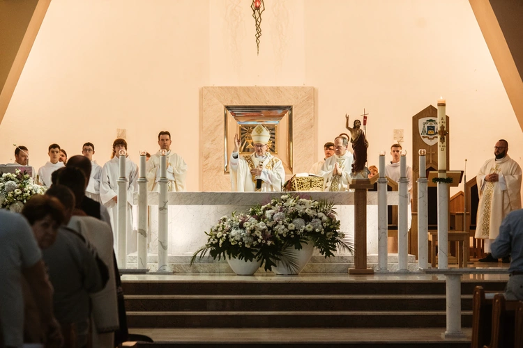 Poświęcenie konfesjonałów u bł. Doroty