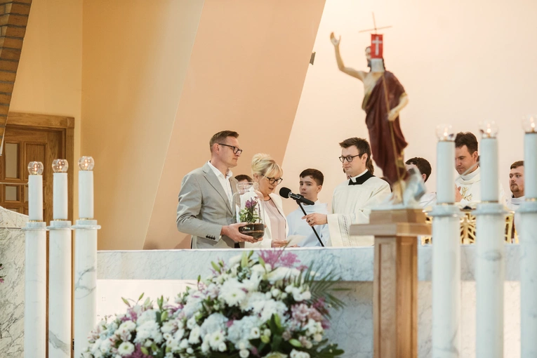 Poświęcenie konfesjonałów u bł. Doroty