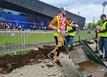 Katowice. Protest rolników w trakcie Europejskiego Kongresu Gospodarczego