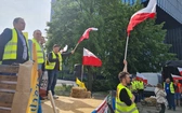 Protest rolników 1. dnia Europejskiego Kongresu Gospodarczego w Katowicach