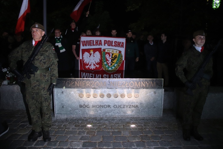 Odsłonięcie pomnika Żołnierzy Wyklętych we Wrocławiu