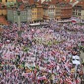 Protest przeciw Zielonemu Ładowi w Warszawie