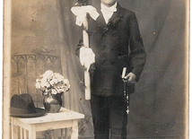 Zdjęcie pierwszokomunijne przyszłego zakonnika.