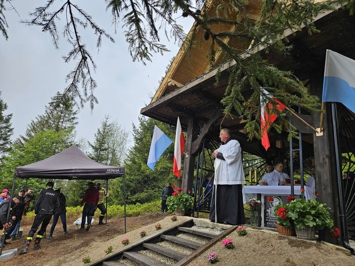 Poświęcenie kaplicy na Lubaniu