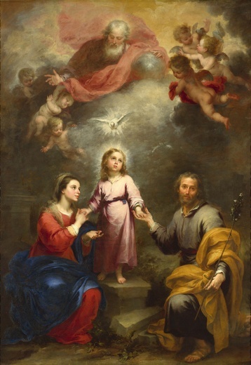 Bartolomé Esteban Murillo Dwie Trójce olej na płótnie, 1681 National Gallery, Londyn