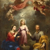 Bartolomé Esteban Murillo Dwie Trójce olej na płótnie, 1681 National Gallery, Londyn