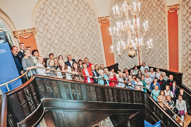 Uczestnicy spotkania jubileuszowego w Muzeum Górnictwa Węglowego w Zabrzu.