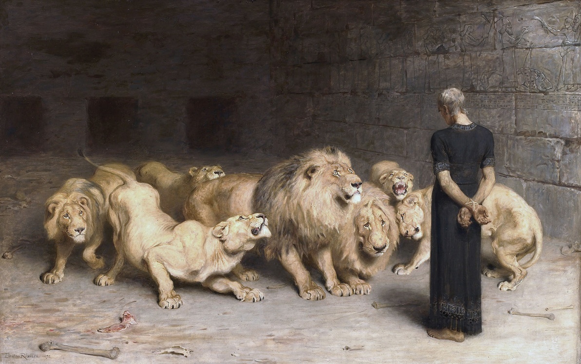  Daniel w jaskini lwów, 1872 r.  National Museum, Liverpool