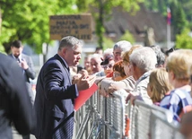 Premier Słowacji Robert Fico  chwilę przed zamachem 