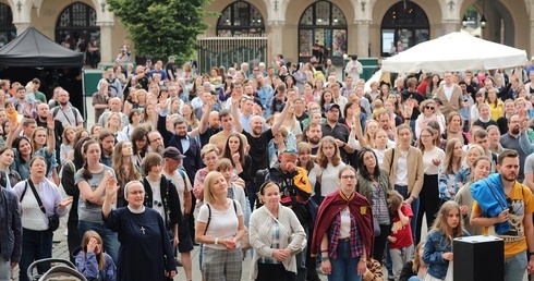 Kraków. Chrystus Eucharystyczny na Rynku