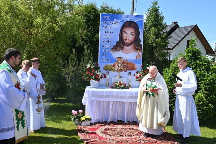 Procesja Bożego Ciała w Miętustwie