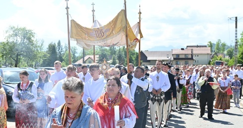 Procesja Bożego Ciała w Miętustwie