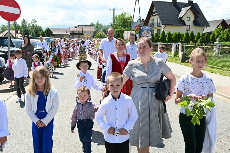 Procesja Bożego Ciała w Miętustwie
