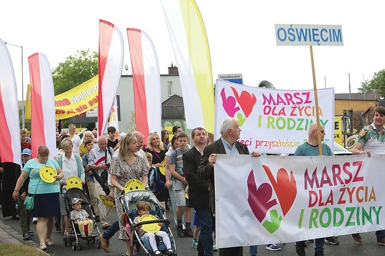 Tak oświęcimianie manifestowali przed rokiem.