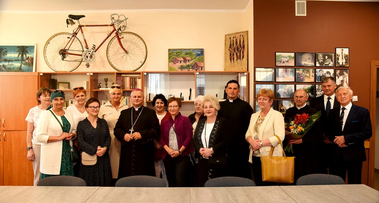 W sali pamięci ks. Jana Czuby w Bobowej.