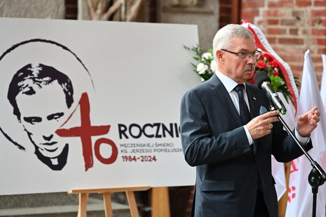 Uroczystości 40. rocznicy śmierci bł. Jerzego Popiełuszki w bazylice św. Brygidy