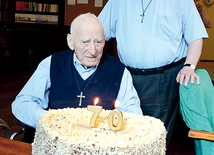 O. Antoni (od lewej) i o. Brunon.