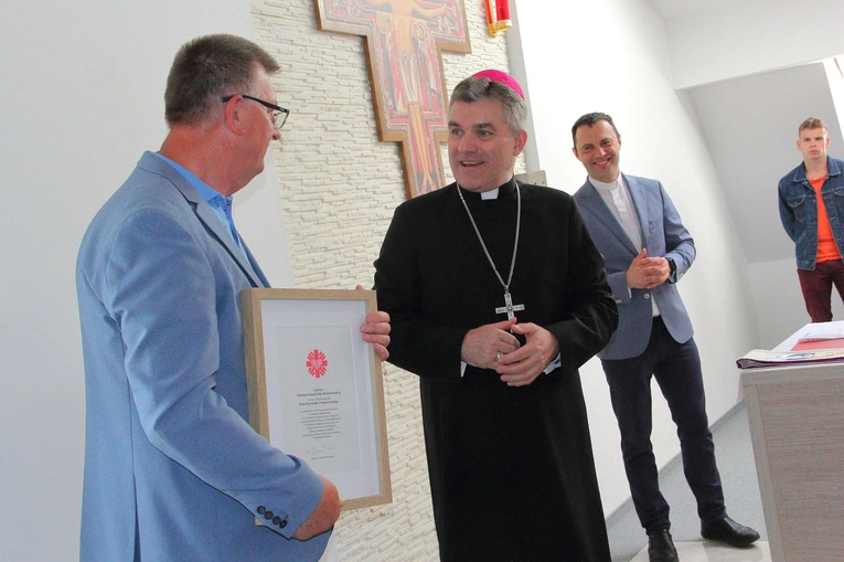 Poświęcenie centrali Caritas
