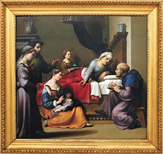 Giuliano Bugiardini, Narodziny św. Jana Chrzciciela olej na desce, 1517–1518Galeria Estense, Modena