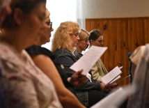 Kościelni muzycy u Pani Cierpliwie Słuchającej