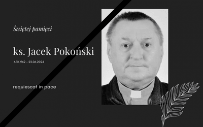 Zmarł ks. Jacek Pokoński