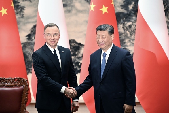 Prezydenci Andrzej Duda i Xi Jinping