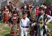 Tadżyckie dzieci podczas święta
