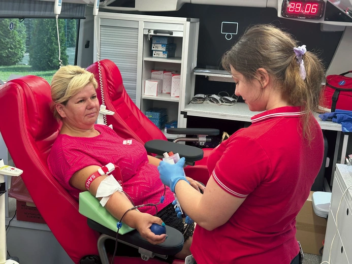 Akcja krwiodawstwa w Zbydniowie.