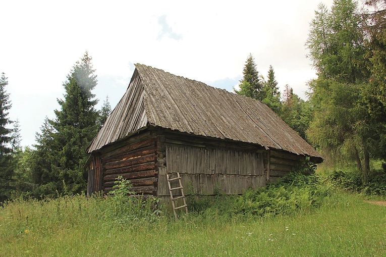  Jedna z kolib, które jeszcze można tutaj spotkać.