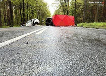 Wypadek w kwietniu br., w którym zginęły dwie osoby. 