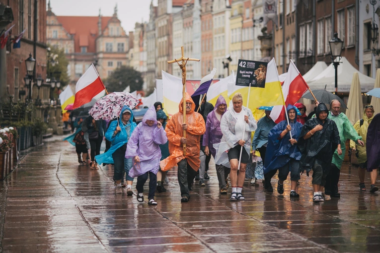Wyjście 42. Gdańskiej Pierszej Pielgrzymki na Jasną Górę